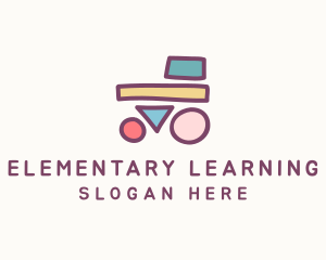 Shapes Toy Education Early Learning logo design