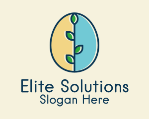 Organic Egg Plant logo design