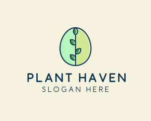 Organic Egg Plant logo design