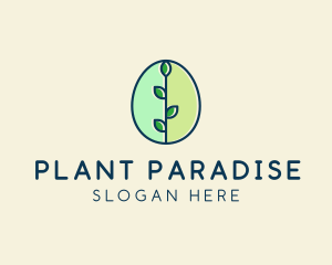 Organic Egg Plant logo design