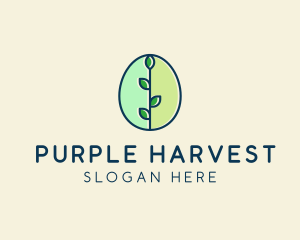 Organic Egg Plant logo design