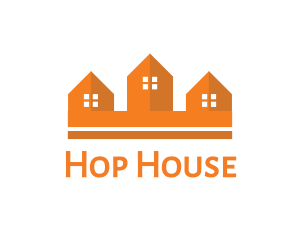 Orange House Crown logo design