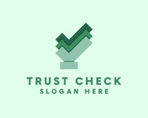 Approval Check Symbol logo design