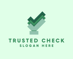 Approval Check Symbol logo design