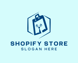 Online Shopping Signal  logo design