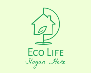 Global Eco Real Estate Housing logo design