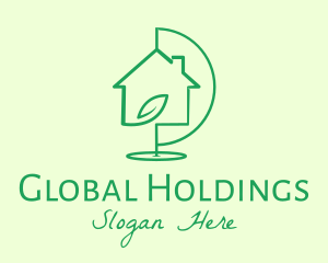 Global Eco Real Estate Housing logo design