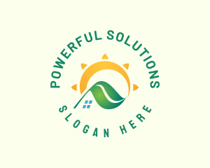 Solar Power Energy logo design