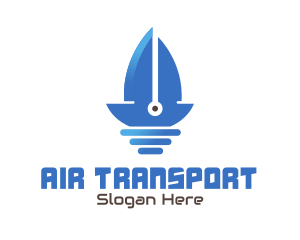 Sail Boat Blade logo design