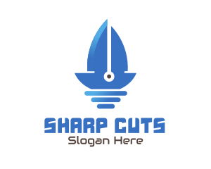 Sail Boat Blade logo design