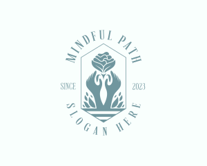 Flower Yoga Spa logo design