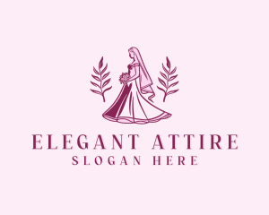 Fashion Bridal Dress logo design