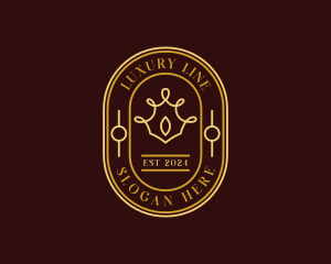 Elegant Luxury Crown logo design