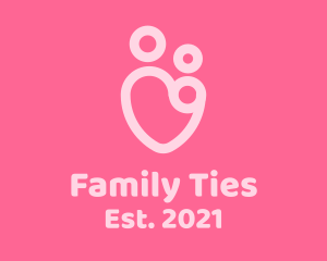 Family Parenting Heart logo design