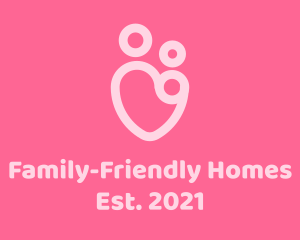 Family Parenting Heart logo design