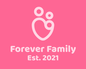 Family Parenting Heart logo design