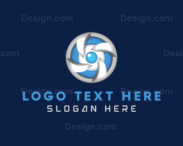 3D Metallic Turbine Logo