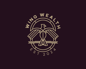 Winged Eagle Crest logo design