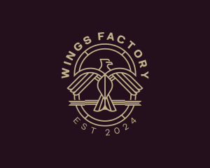 Winged Eagle Crest logo