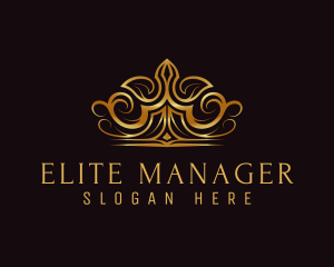 Elite Monarch Tiara logo design