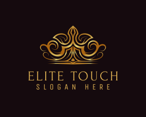 Elite Monarch Tiara logo design