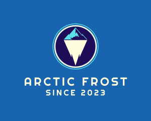 Marine Iceberg Ship logo design