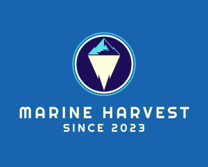 Marine Iceberg Ship logo design