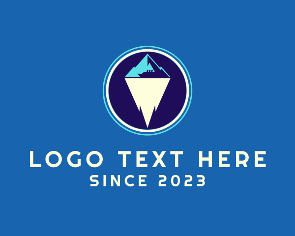 Marine Iceberg Ship logo