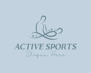 Abstract Chiropractor Body Massage Logo