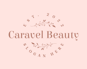 Beauty Wellness Wordmark logo design