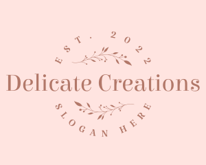 Beauty Wellness Wordmark logo design