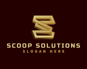 Metal Fabrication Letter S logo design