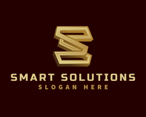 Metal Fabrication Letter S logo design