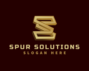 Metal Fabrication Letter S logo design