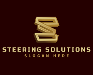 Metal Fabrication Letter S logo design