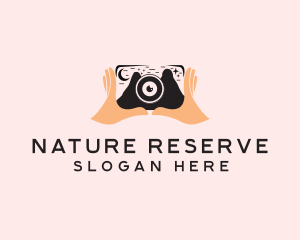 Nature Photographer Hand logo design