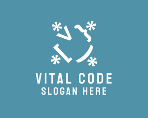 Developer Code Symbols logo design