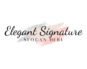 Cosmetics Beauty Wordmark logo design