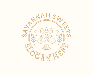 Strawberry Sweet Cake logo design