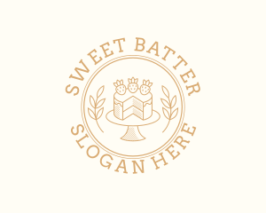 Strawberry Sweet Cake logo design