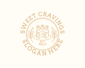 Strawberry Sweet Cake logo design