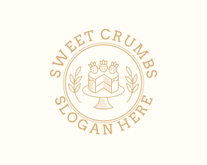 Strawberry Sweet Cake logo design