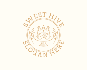 Strawberry Sweet Cake logo design