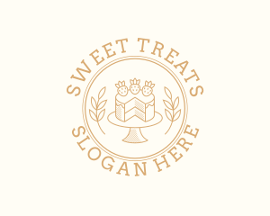 Strawberry Sweet Cake logo design