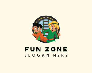 Children Adventure Cartoon logo design