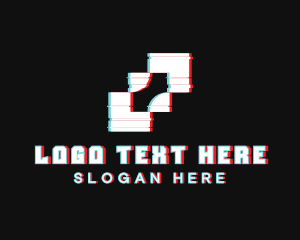 Generic Glitch Squares logo