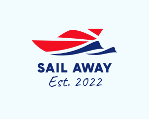 Speedboat Sail Cruiser logo design