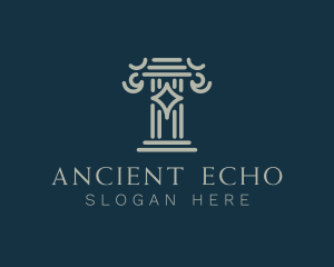 Ancient Architecture Pillar logo design