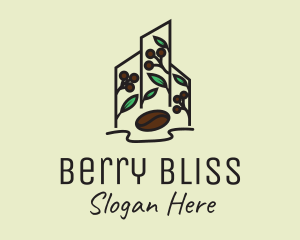 Berry Cafe Structure logo design