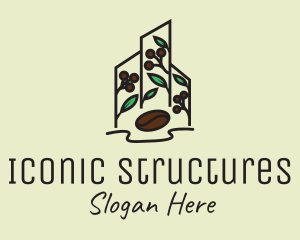 Berry Cafe Structure logo design